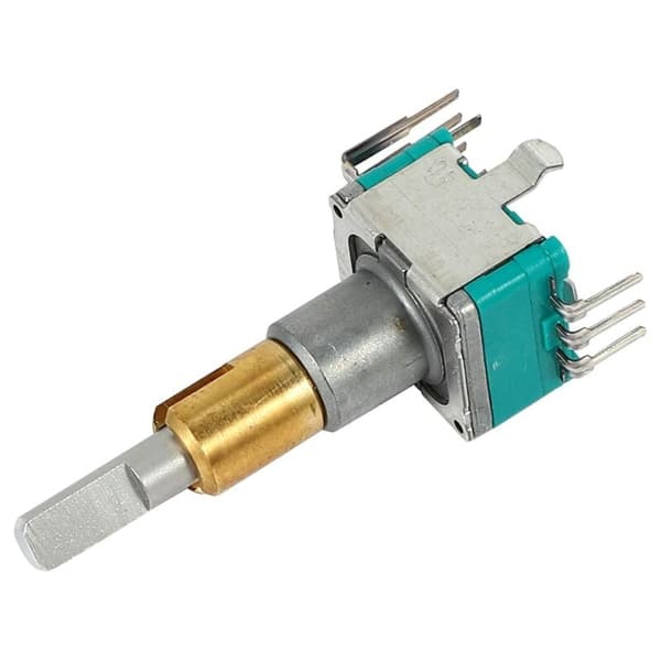 3 stk EC11EBB24C03 Dobbel Encoder med Bryter 30 Posisjoneringsnummer 15 Pulspunkt Håndtak 25 mm