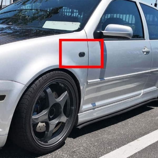 2 stk. Serie Bil Side Markør Blinklys Advarselslys Sort Lampe Dæksel til MK4 Golf, B5/B5.5,