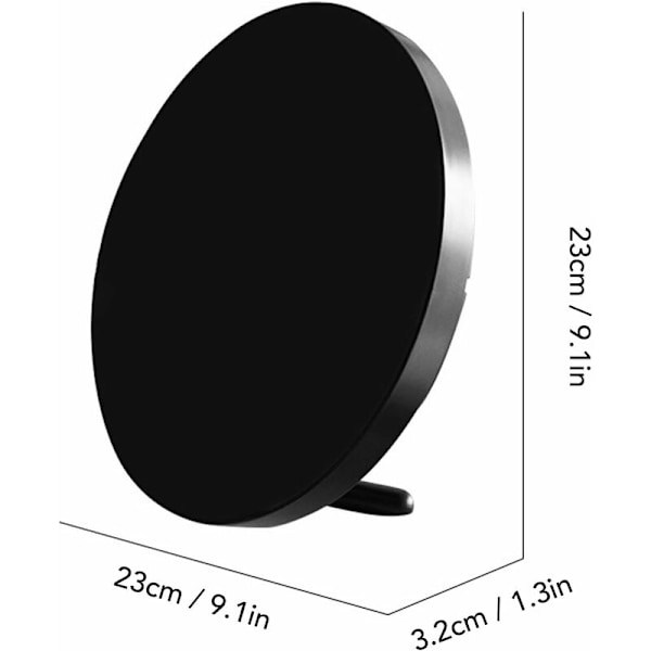 LED Digital Klocka, Modern Rund Klocka Stativ Väggmonterad, 12 Timmars USB-driven Tyst Klocka, för Vardagsrum, Sovrum, Klassrum, Kontor