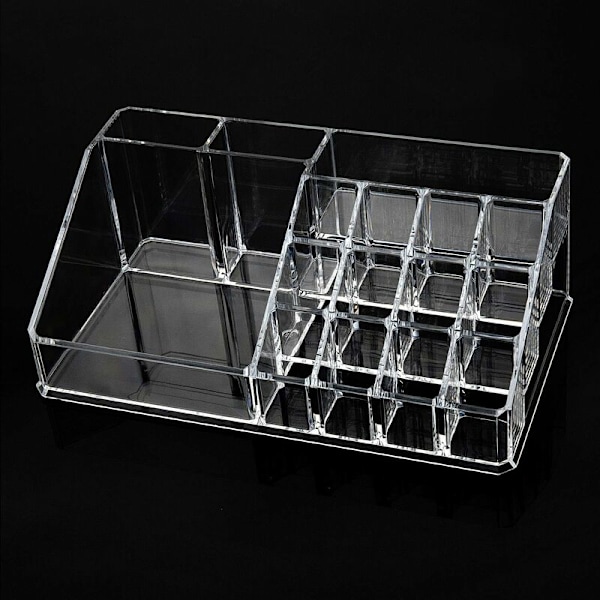 Akryl Makeup Organizer Smykkeskrin Transparent Makeup Pensler Kosmetik Pensel Opbevaring Pot Holder til Badeværelse, Soveværelse, Kommode - Fei Yu
