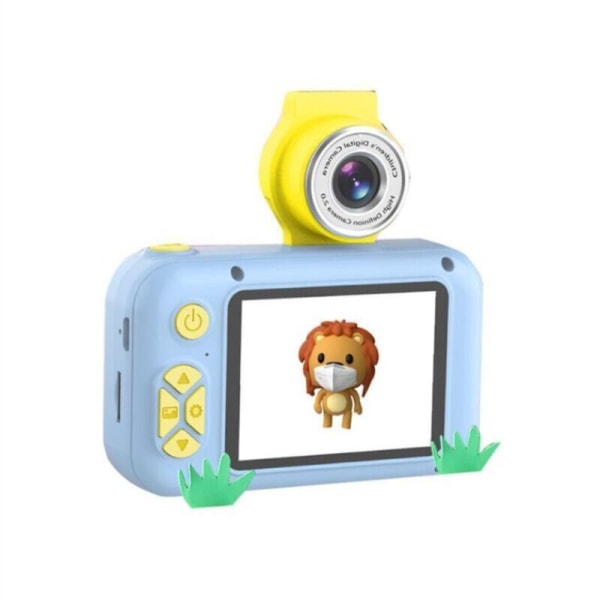 HD-lasten lelukamera 2,4 tuuman iso näyttö CAN kääntää 180° Lasten kamera (lans)
