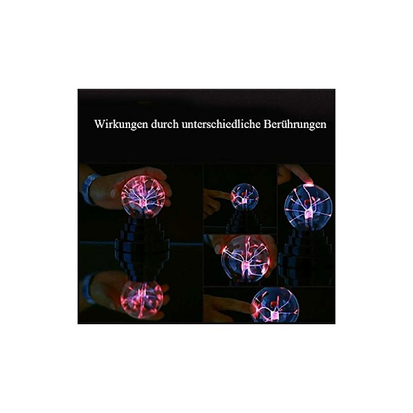 Magisk Plasma Ball Plasma Ball Lysende Bærbar Bold Elektrostatisk Bold Berøringsfølsom Lynbold