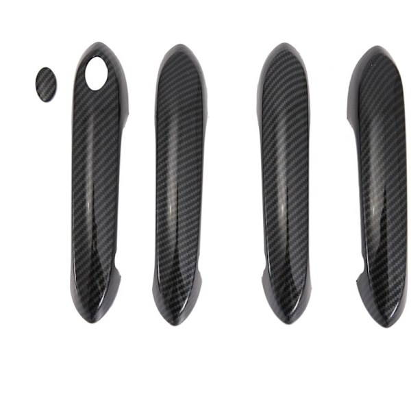 5 st ABS-fiber exteriör dörrhandtag täck trim för 3-serien G20 G21 G28 2019 2020