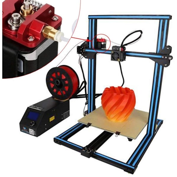 Uppgraderad MK8 Extruder Set Ersättning 3D-skrivar Extruder Drivning Aluminium -10,-10S,-10 S4, Reprap Prusa I3