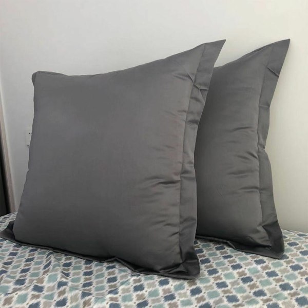 Harmaa tyynyliina - 65X65Cm - 100% Puuvilla