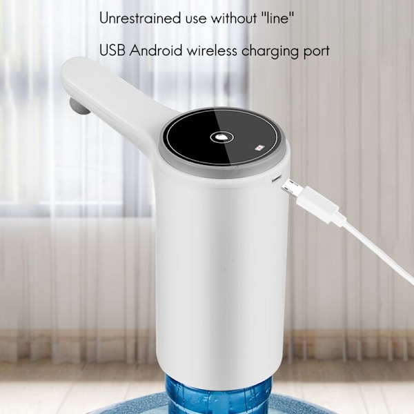 Flaskpump USB-laddning Automatisk drickspump Bärbar elektrisk dispenserbrytare för pumpning av vatten