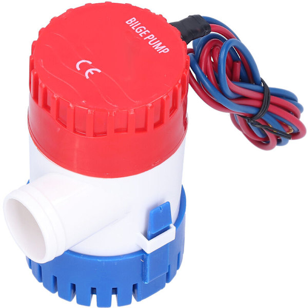 DC-pohjavesipumppu, puoliautomaattinen sähkökytkin, pieni upotettava pumppu tyhjennyskäyttöön, 12V/24V 350/500/750/1100GPH (12V 1100GPH)