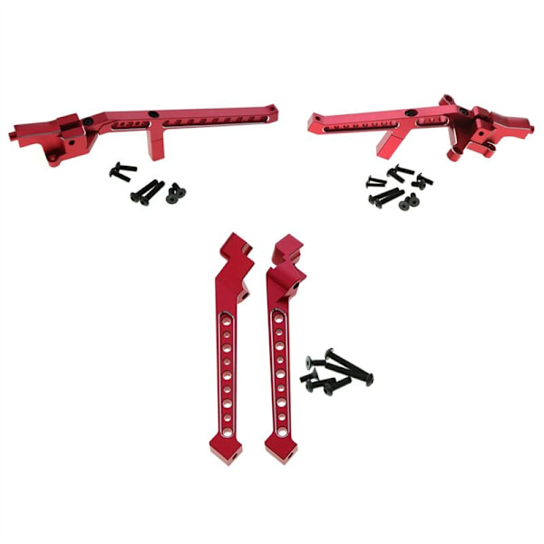 Alumiinirunko ja takatuki 9520 9521 1/8 Sledge RC -auton päivitysosiin, 1