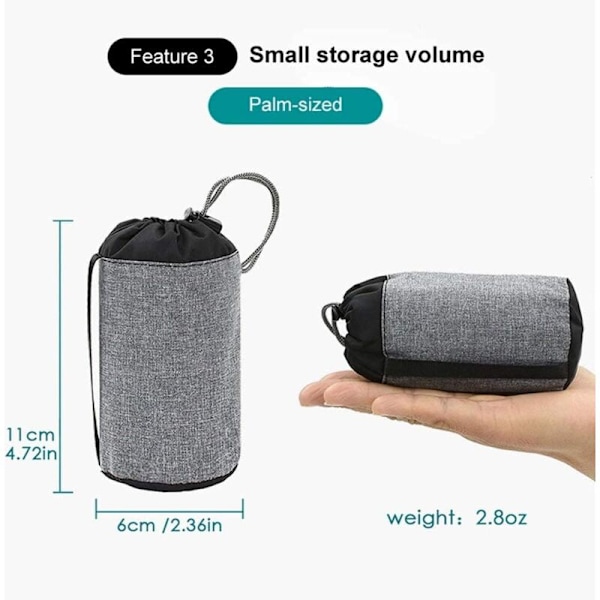 Ultralett Oppblåsbar Reise Håndtrykk Komprimerbar Oppblåsbar Komfortabel Ergonomisk Nakke- og Lumbarstøtte Pute Camping Pute for Camping