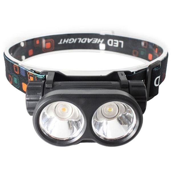 Kraftfull 2 LED Intelligent Nattfiske Varningslampa Röd och Vit Ljus Justerbar USB Laddning