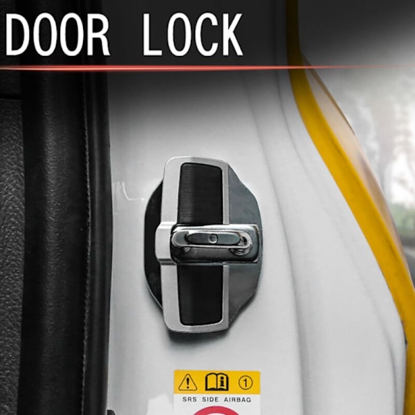 2 set dörrstabilisator skyddslås spärrar lock täcker stopp för