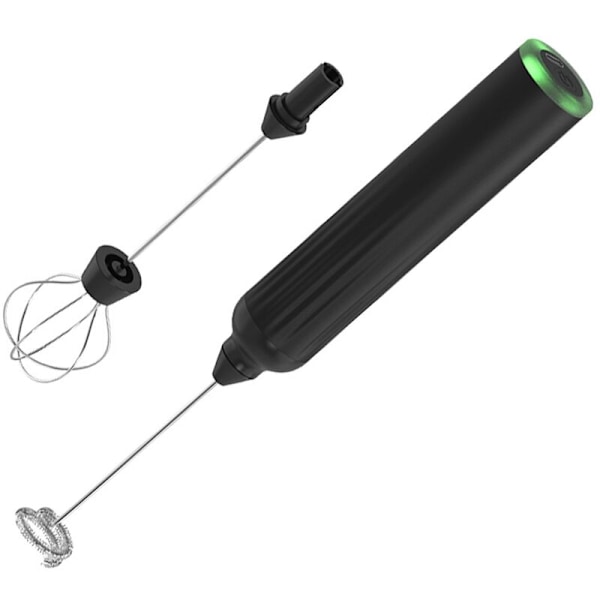 Trådløs håndholdt skumprodusent for melkeskummer for latte kaffevisp blender skummer for cappuccino matcha skummer stav svart