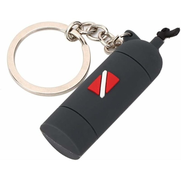 Mini dykkertema nøkkelring (svart) -