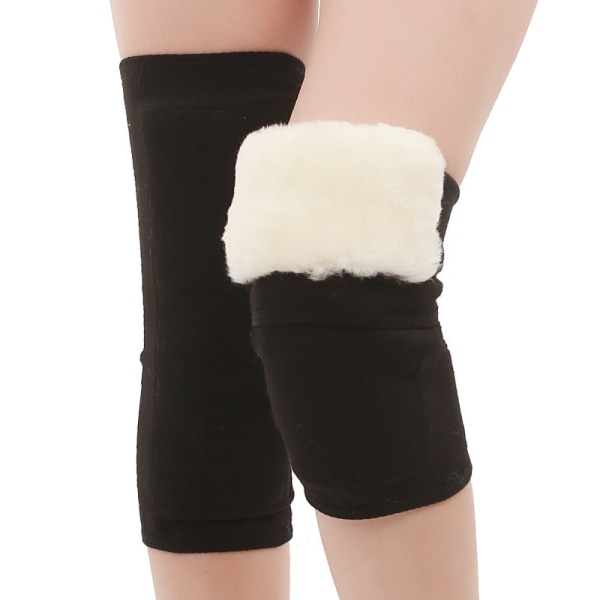 Vinter fortykkede knæbeskyttere i kashmir til mænd og kvinder, justerbare varme knæbeskyttere til skiløb og ridning, benvarmere egnet til 100-150 pund