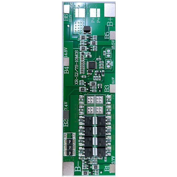 BMS 7S 24V -Ion 18650 Batteripakker Opladningskort med Balanceudligning Funktion Fælles Port til Power Bank (20A)