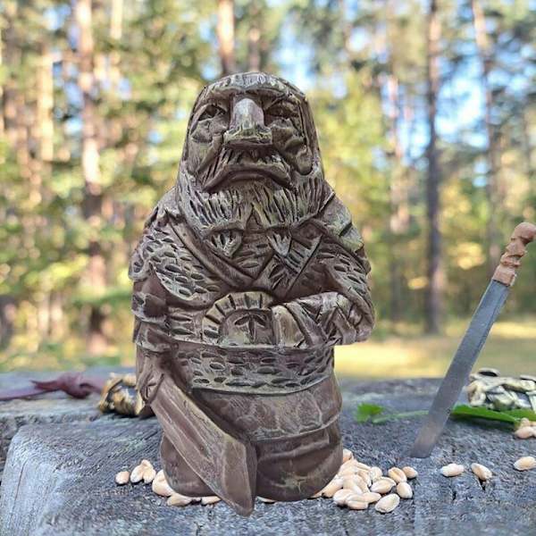 Barbary Staty Odin Resin Staty Hednisk Figur Resin Staty Resin Konst för Inomhus Utomhus Dekor A