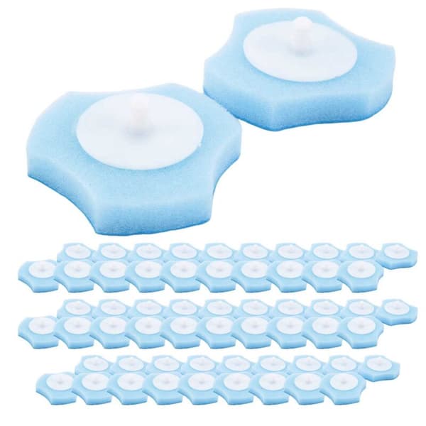Engangs toiletrengøringssystem skyllelig refill engangs frisk børste refill - 60 refills