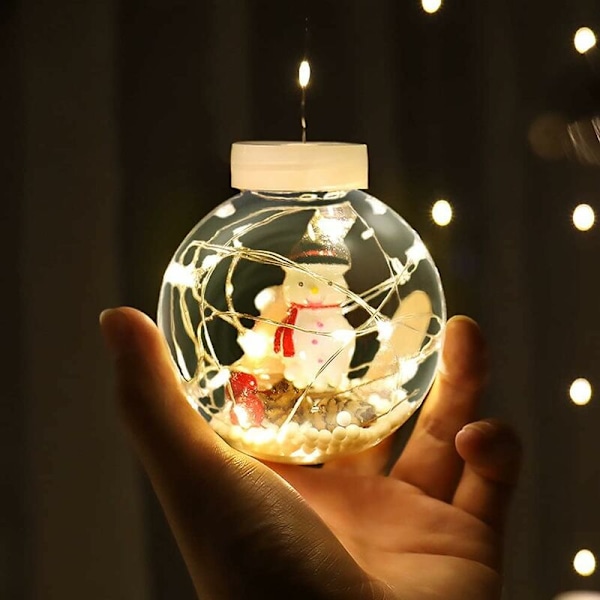 Joulukuula roikkuva valo, 10 LED-tähtivaloa LED-kuulat vedenpitävät joulukuusen tähtivalot ulko- ja sisätiloihin 3x3M naruvalo kuula Gar