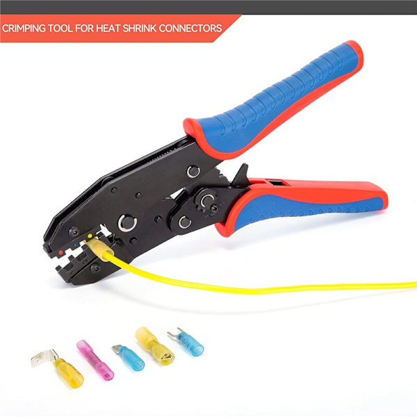 Krimppaustyökalut kutistesuojaliittimille - Räikkäpuristin - AWG 22-10 (0,5-6,0 mm²) - Räikkäpuristin