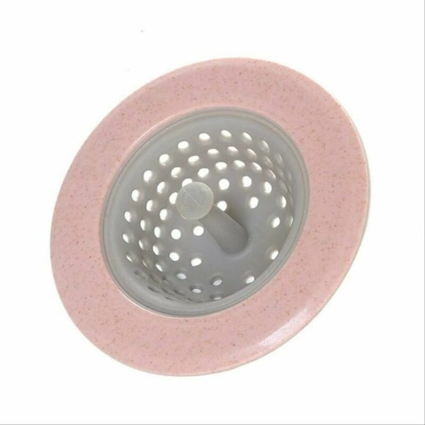 2 stk avløpsfilter Baderomsavløpsplugg Kjøkkenvaskavløpsplugg Filter Gulvavløpsplugg Filter Hårmottaker Tilbehør (Rosa)