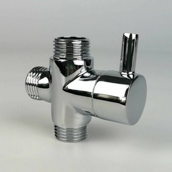 G1/2 Han Adapter T-fordelerventil i Krommessing