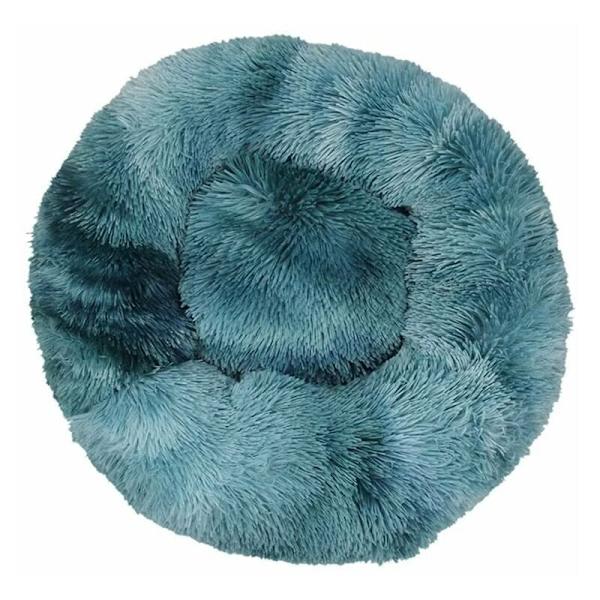 Katteseng, Fluffy pute, Myk vaskbar for katter hunder (Tie-Dye haze blå, 60 cm), Sunny