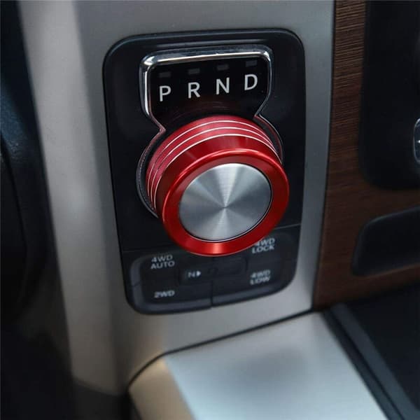 Aluminium Gear Shift Knob Cover Trim til RAM 2013-2017 Tilbehør Rød
