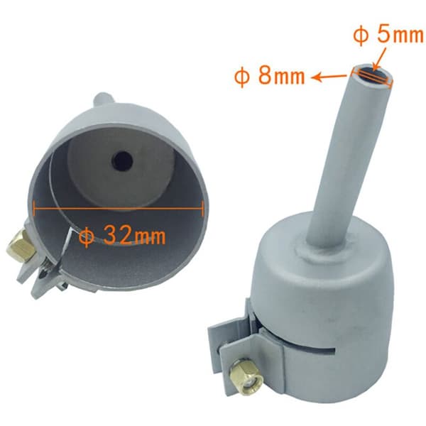 HETA-hastighets svetsmunstycken Standard 5mm munstycke för PVC vinylplast varmluft