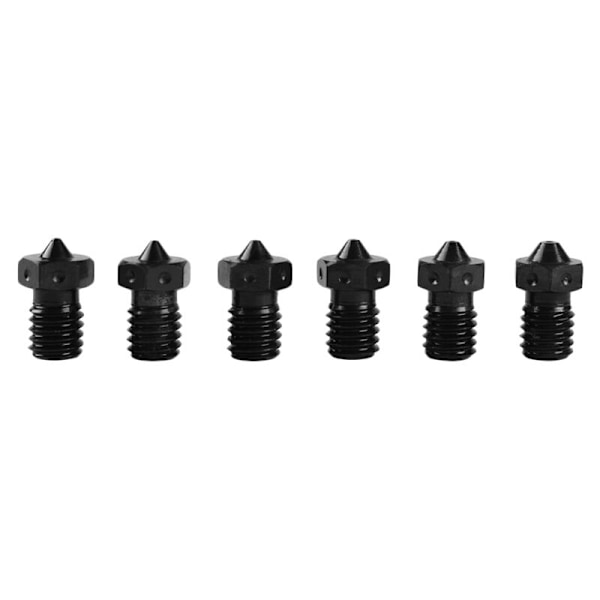 Hærdede stål V6 dyser til højtemperatur 3D-print Pei Peek kulfiber filament til Aero Hotend