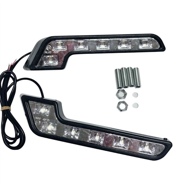 6X 12V Super DRL LED Bilens Dagkjørelys Vanntett Auto Kjøretåkelys Bilstyling