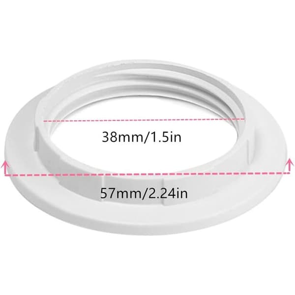 Kampanj, 8 st E27 lampskärm reduceringsring platta lampskärm ring adapter converter, AAFGVC
