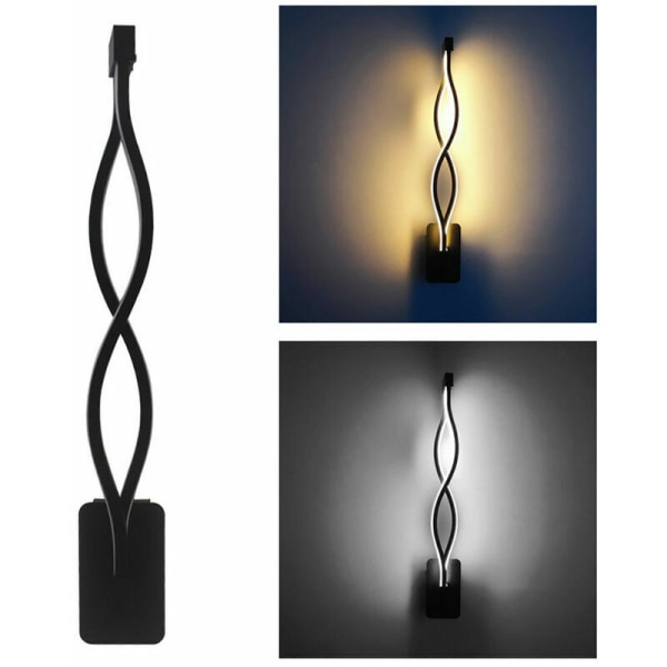 Bølget vegglampe 16W moderne minimalistiske LED taklampe innendørs vegg soverom gul, Sunny