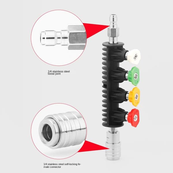 15Cm Vaskestang med Dysespids - Holder til Bilvask 1/4 M14 Gevindforbindelse