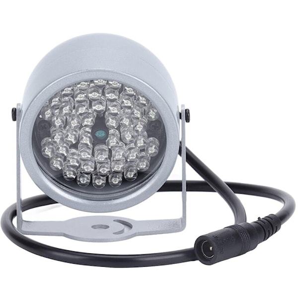 IR-belysning, infrarødt lys for nattsyn, 48 LED, vanntett IR infrarødt nattsynlampe for innendørs.