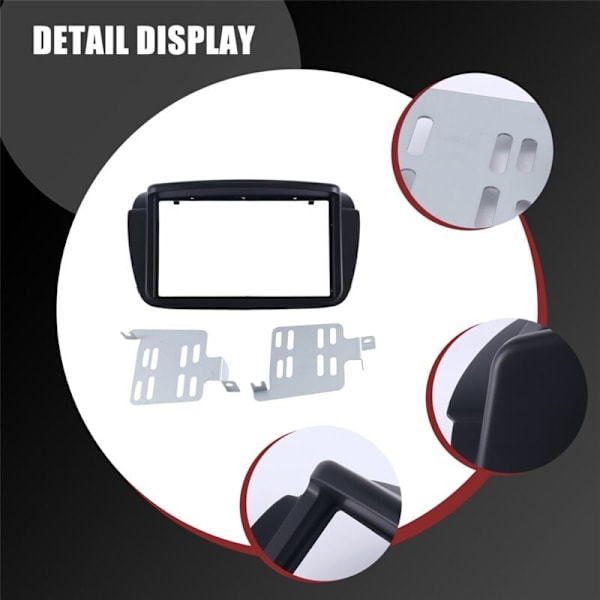 Bildekk Fascia for Doblo Opel Combo Tour DVD Stereo Ramme Plate Adapter Dashbord Installasjon Bezel Trim Kit