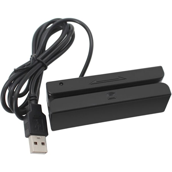 MSR90 USB Magnetstribe-kortlæser 3-spors stribe-kortlæser Mini Swiper til USB PC