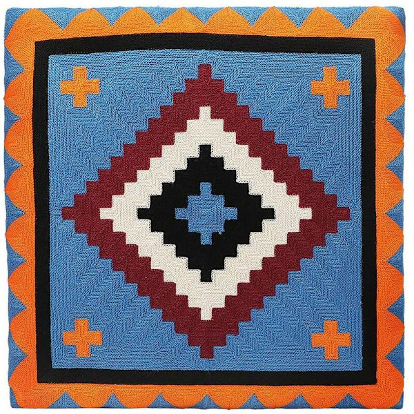 Boho kuddfodral, handvävda bomullskuddfodral, för sovrum/hemdekor, 45X45 cm