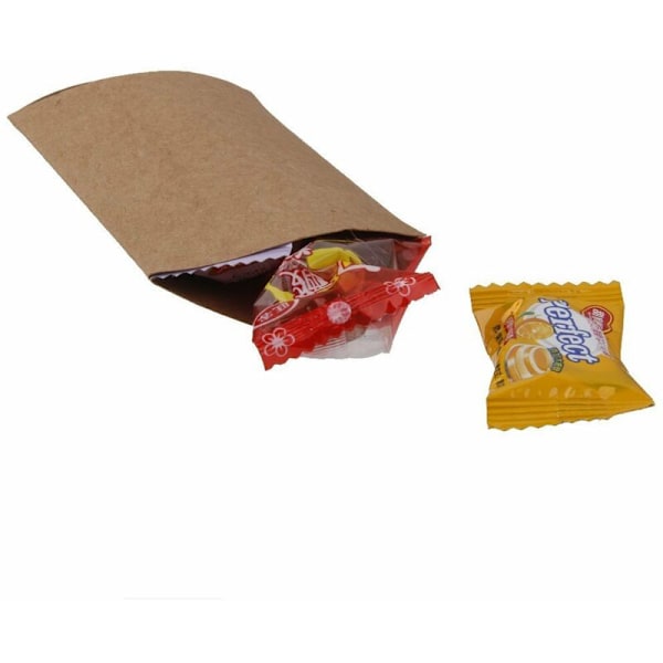 50 st låda kuddförpackning bröllop födelsedag brun