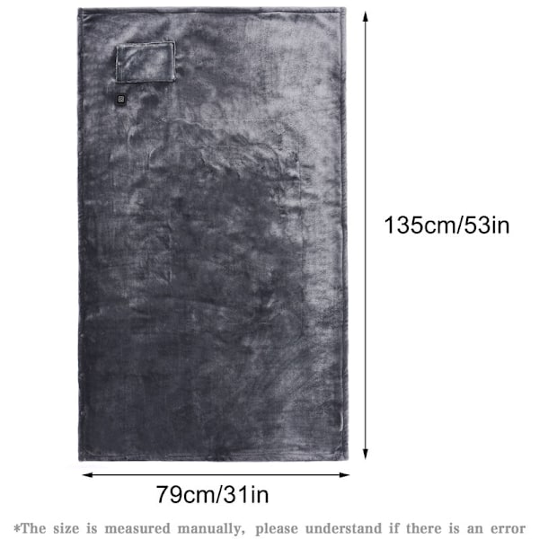 USB-varmeplade, 5V, 13579cm, mørkegrå