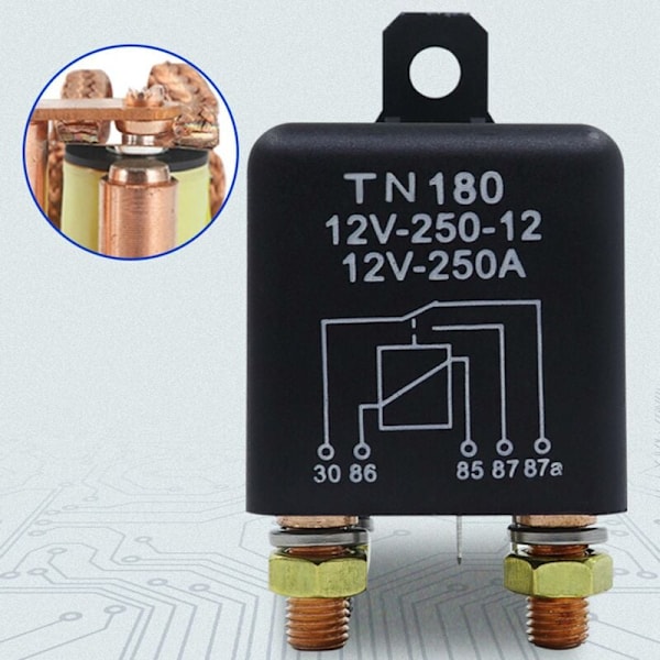 Bilrelæ 12V 24V 250A Kontinuerlig Type Høj Batteristyring Afbryder Bilterminal Starterrelæ