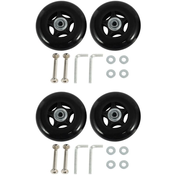 4 st. Reservhjul för Resväska OD 80mm