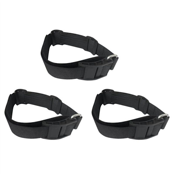 3X Tankbånd Scuba Diving Rem Cam Remme Luftflaske Bcd Fastgørelsesplade Dykker Ryg-Stil A