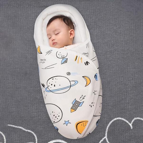 Nyfödd Wrap Sovsäck Bärbar Babysäng Bomull Filt Blöjsvaddning Baby Sleep Nest Sovsäck