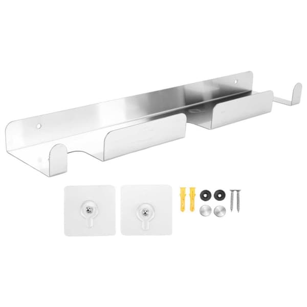 Pizza Peel Vægmontering Pizza Peel Rack Børstet Rustfrit Stål Heavy Duty Pizza Peel Vægmontering