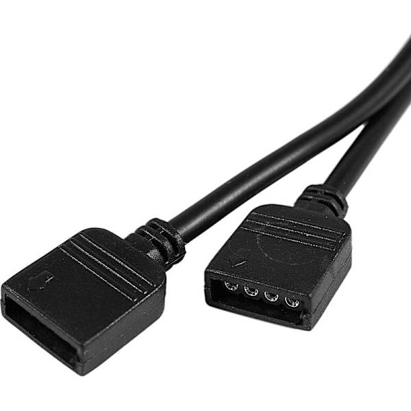 LED-linjat RGB 4-pin mustaan liittimeen jatkokaapeli 1M