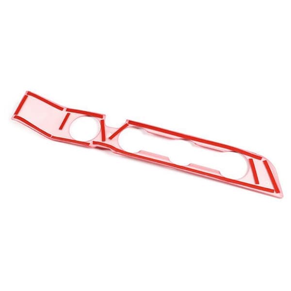 Mittkonsol Luftkonditionering Knappkontroll Växelspak Panel Cover Trim för 2016-2020, Röd