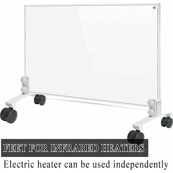 2-pack Universala Infraröda Radiatorfötter, Stödben Passar Uppvärmningspaneler, Justerbart Stöd med Hjul Passar Olika Märken