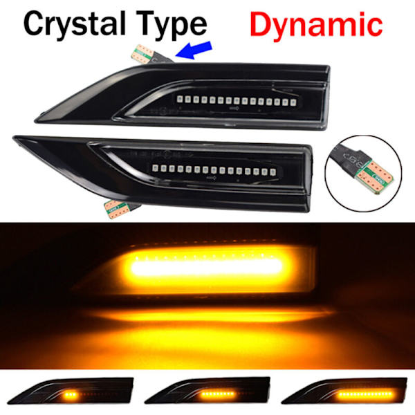 LED Dynamiska Sidomarkörlampor Blinkers för Transporter T6