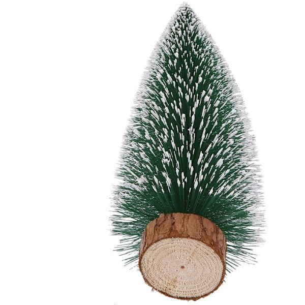 Mini juletræ - Et lille fyrretræ placeret i skrivebordet Juledekoration til hjemmet jul (25 cm)