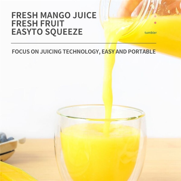 Kannettava Sähköinen USB-Sekoitin Mehukone Mini Ruoka Smoothie Käsikäyttöinen Henkilökohtainen Hedelmäpuristin 500ML, B